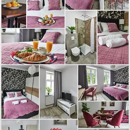 Czerwony De Lux Dla 4 Osob Katowice Apartment Chorzow
